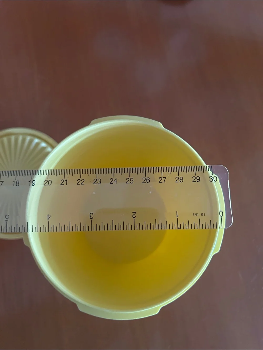 Vintage Tupperware Yellow Storage Container